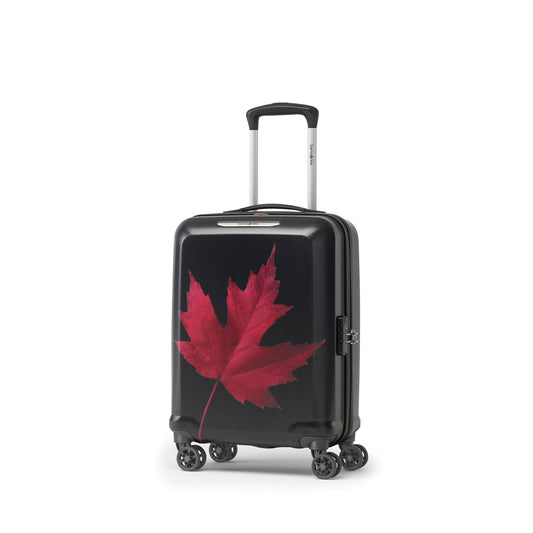 Samsonite Canadian Collection Spinner Carry-On Luggage - Maple Leaf Red/Black