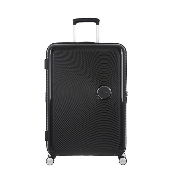 American Tourister Curio Spinner Large Expandable Luggage - Bass Black