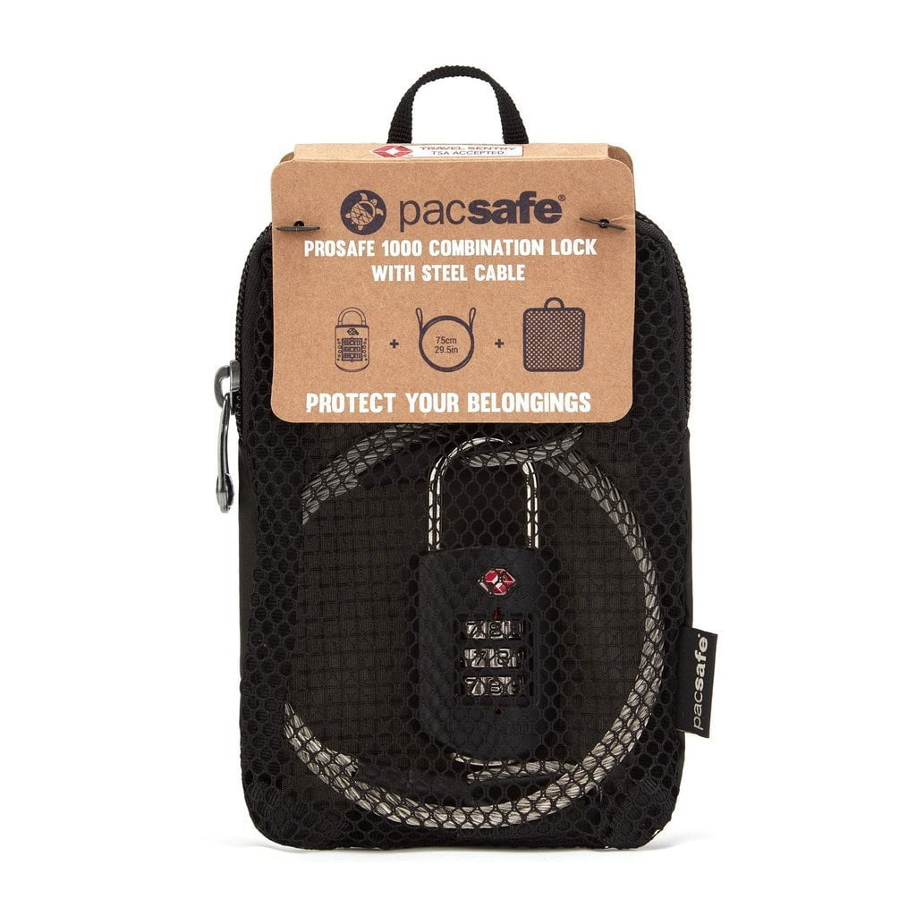 Pacsafe Prosafe 1000 Comination Lock With Steel Cable