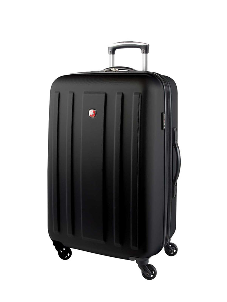 Swiss Gear ABS La Sarinne Lite 24 Inch Moulded Hardside Expandable Spinner Luggage - Black