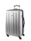 Swiss Gear ABS La Sarinne Lite 24 Inch Moulded Hardside Expandable Spinner Luggage - Silver