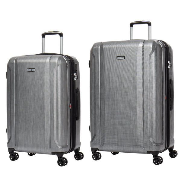 Samsonite Omni 3.0 - 2 Piece Expandable Spinner Luggage Set (Medium & Large) - Brushed Silver