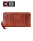 Mancini CASABLANCA Collection Ladies’ “Clutch” Wallet (RFID Secure) - Cognac