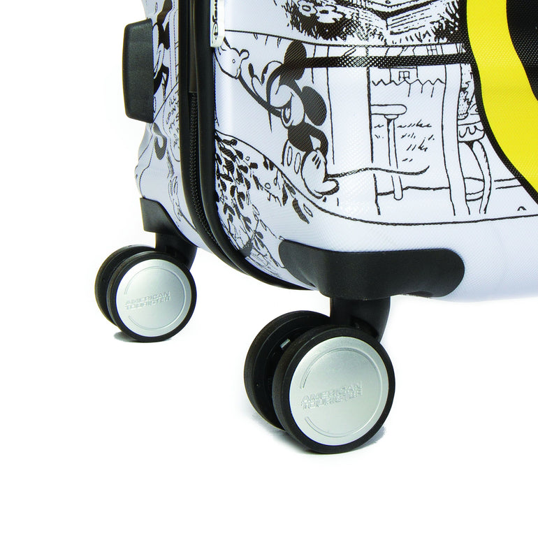 American Tourister Luggage Minnie Comics White American Tourister Disney Wavebreaker Spinner Medium Luggage - Minnie Comics White