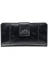 Mancini CASABLANCA Ladies' RFID Secure Clutch Wallet - Black