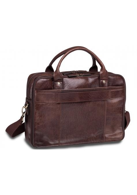 Mancini ARIZONA Double Compartment Briefcase for 15.6 Inch Laptop and Tablet