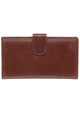 Mancini CASABLANCA RFID Secure Classic Passport / Travel Organizer - Brown