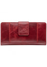 Mancini CASABLANCA Ladies' RFID Secure Clutch Wallet - Red