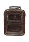 Mancini ARIZONA Large Unisex Bag with Zippered Rear Organizer - Brown