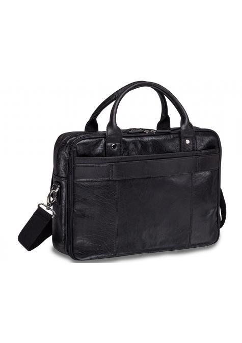 Mancini ARIZONA Double Compartment Briefcase for 15.6 Inch Laptop and Tablet