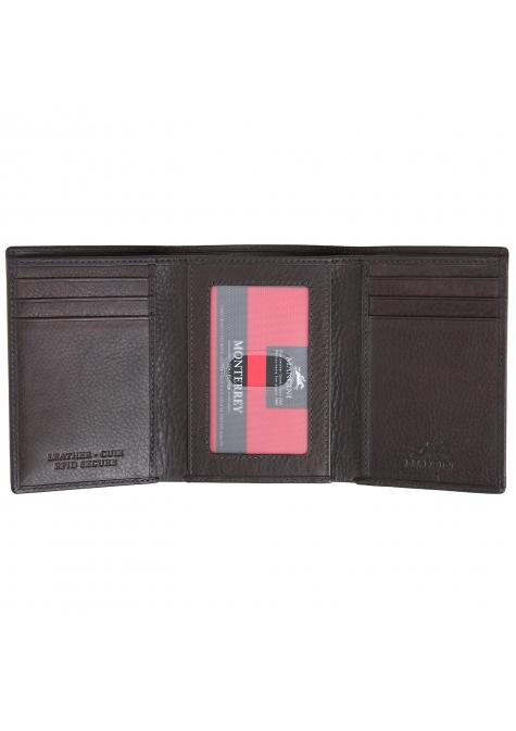 Mancini MONTERREY RFID Secure Trifold Wing Wallet