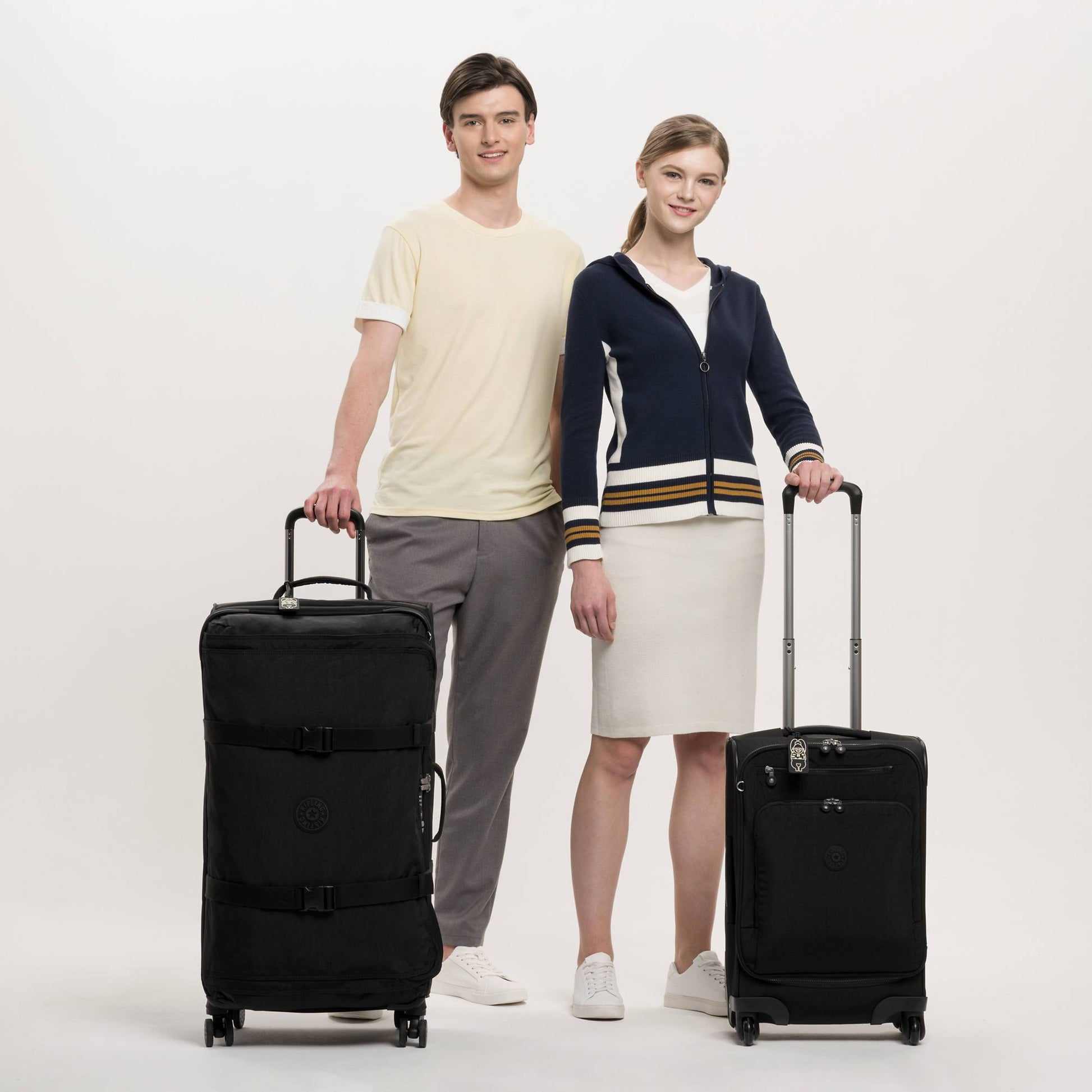 Kipling Luggage Black Noir Kipling Spontaneous Large Rolling Luggage - Black Noir