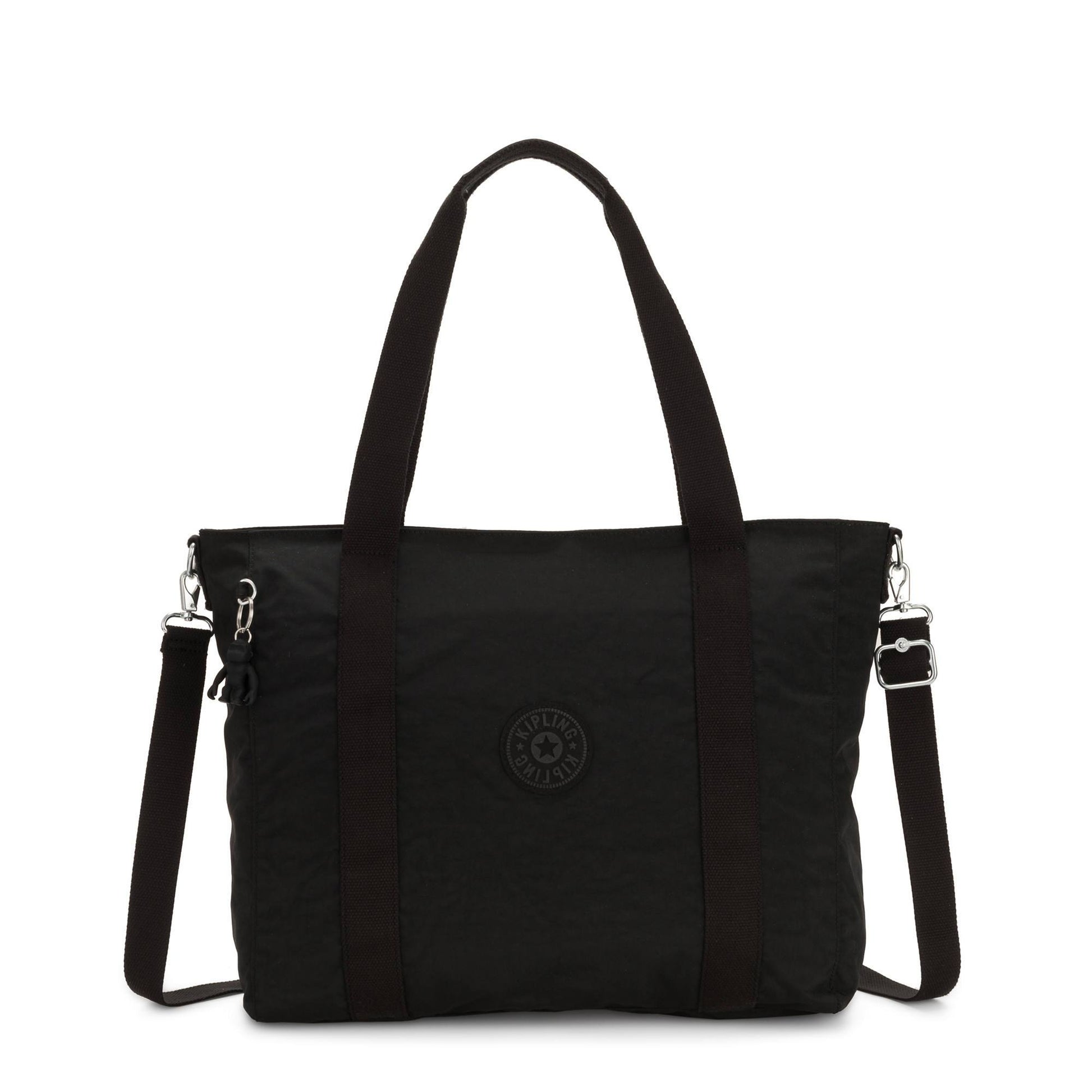 Kipling Tote Bag Black Noir Kipling Asseni Tote Bag - Black Noir