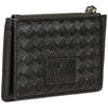 Mancini BASKET WEAVE RFID Secure Card Case and Coin Pocket