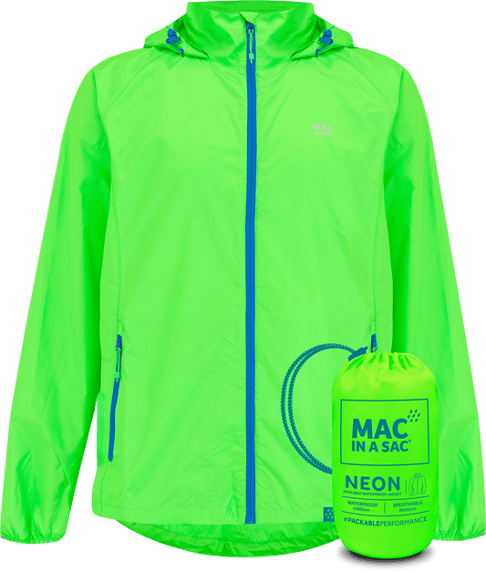 Mac In A Sac Apparel X Small Mac In A Sac NEON 2 Jacket - Neon Green