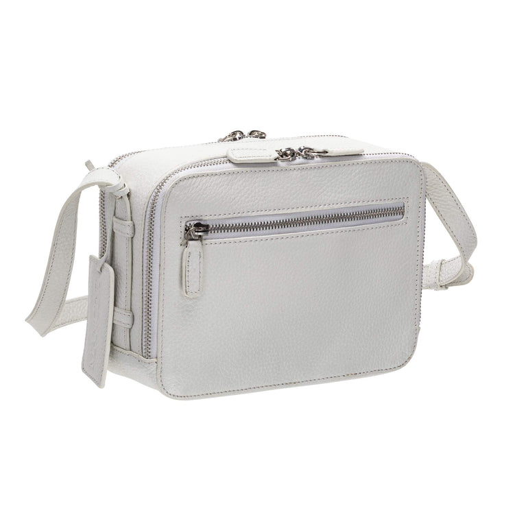 Mancini Handbags Mancini Pebbled Rachel Camera Style Leather Crossbody Bag