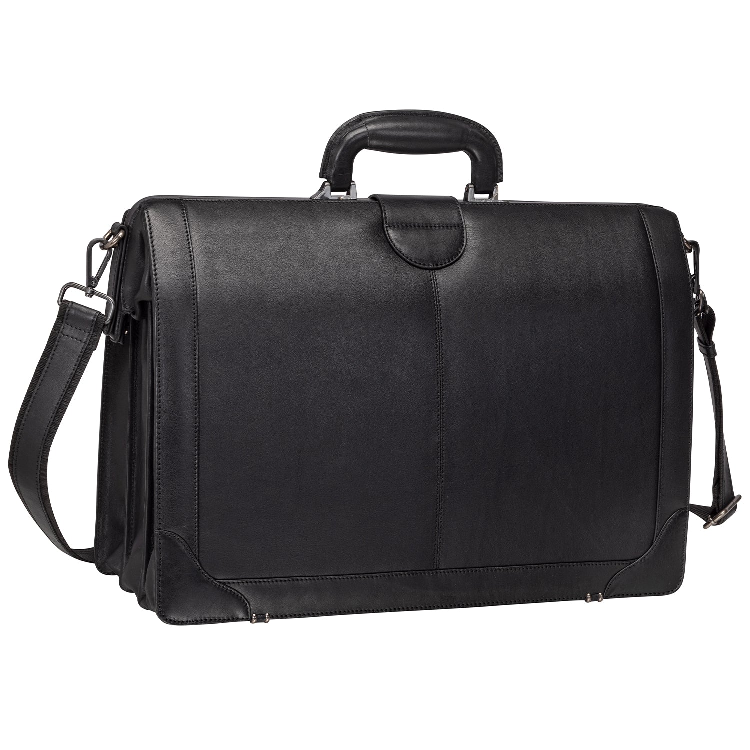 Mancini Laptop Briefcase Mancini MILAN Luxurious Litigator Briefcase Pocket for 17.3” Laptop
