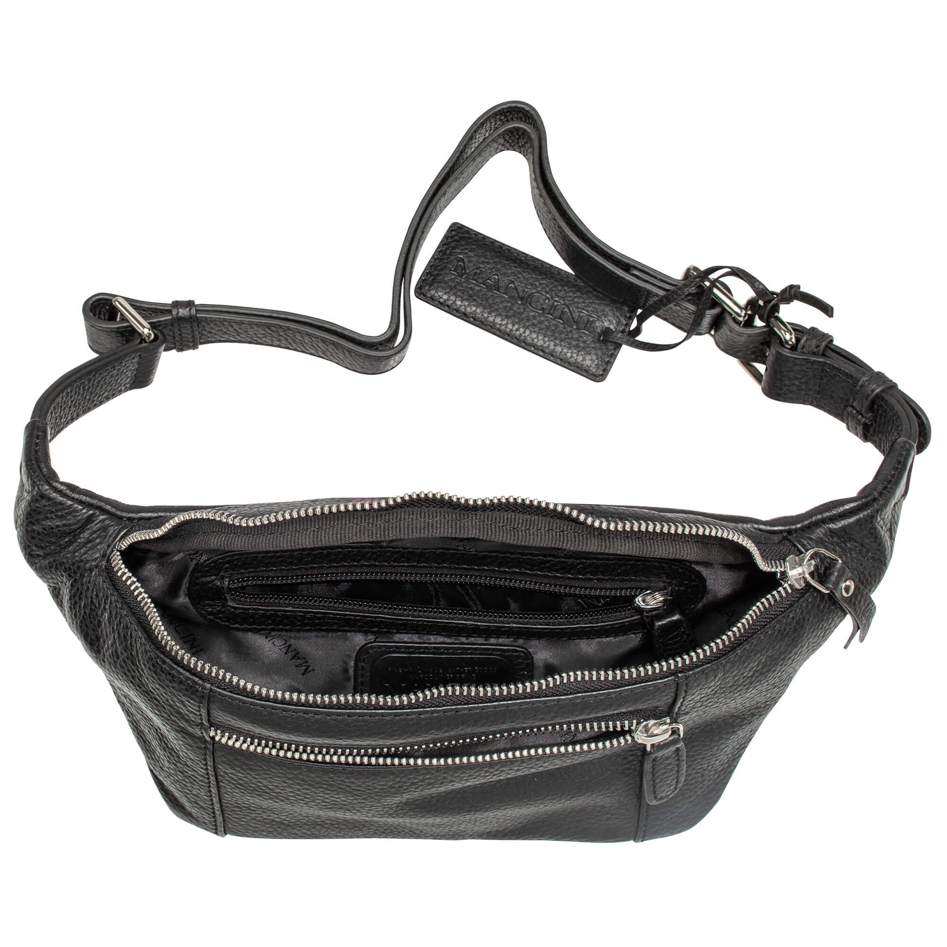 Mancini Waist pouch Mancini Pebbled Waist Bag
