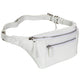 Mancini Waist pouch White Mancini Pebbled Waist Bag