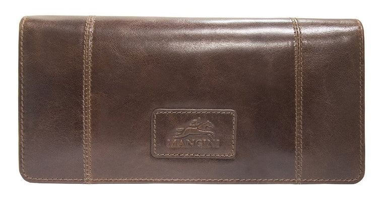 Mancini Wallets Brown Mancini CASABLANCA Ladies' RFID Secure Trifold Wallet