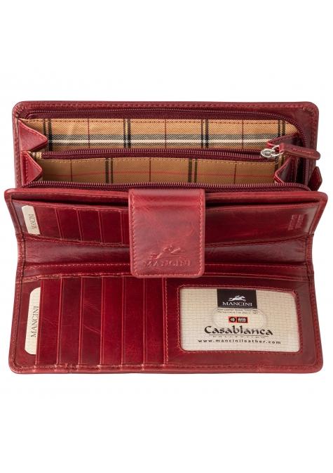 Mancini Wallets Mancini CASABLANCA Ladies' RFID Secure Clutch Wallet
