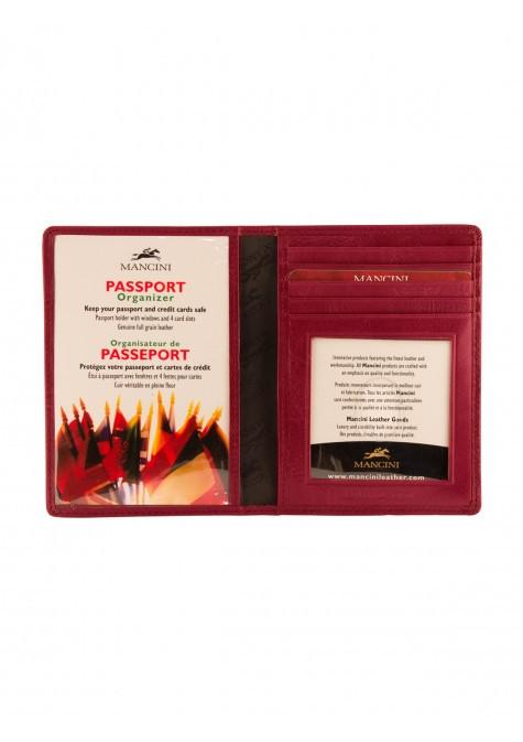Mancini Wallets Mancini EQUESTRIAN-2 Collection Deluxe Passport Wallet