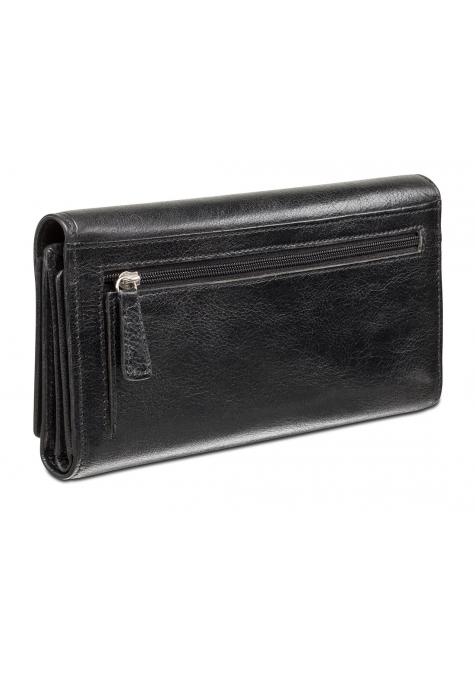 Mancini Wallets Mancini EQUESTRIAN-2 Ladies' RFID Secure Trifold Checkbook Wallet
