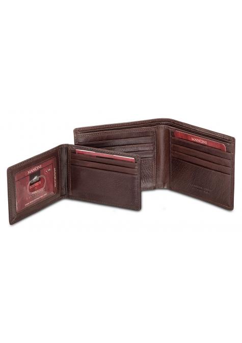 Mancini Wallets Mancini EQUESTRIAN-2 Men`s RFID Secure Billfold with Removable Passcase