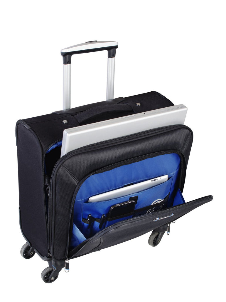 Nextech Augusta 15.6" Laptop 4-Wheel Rolling Spinner Business Case