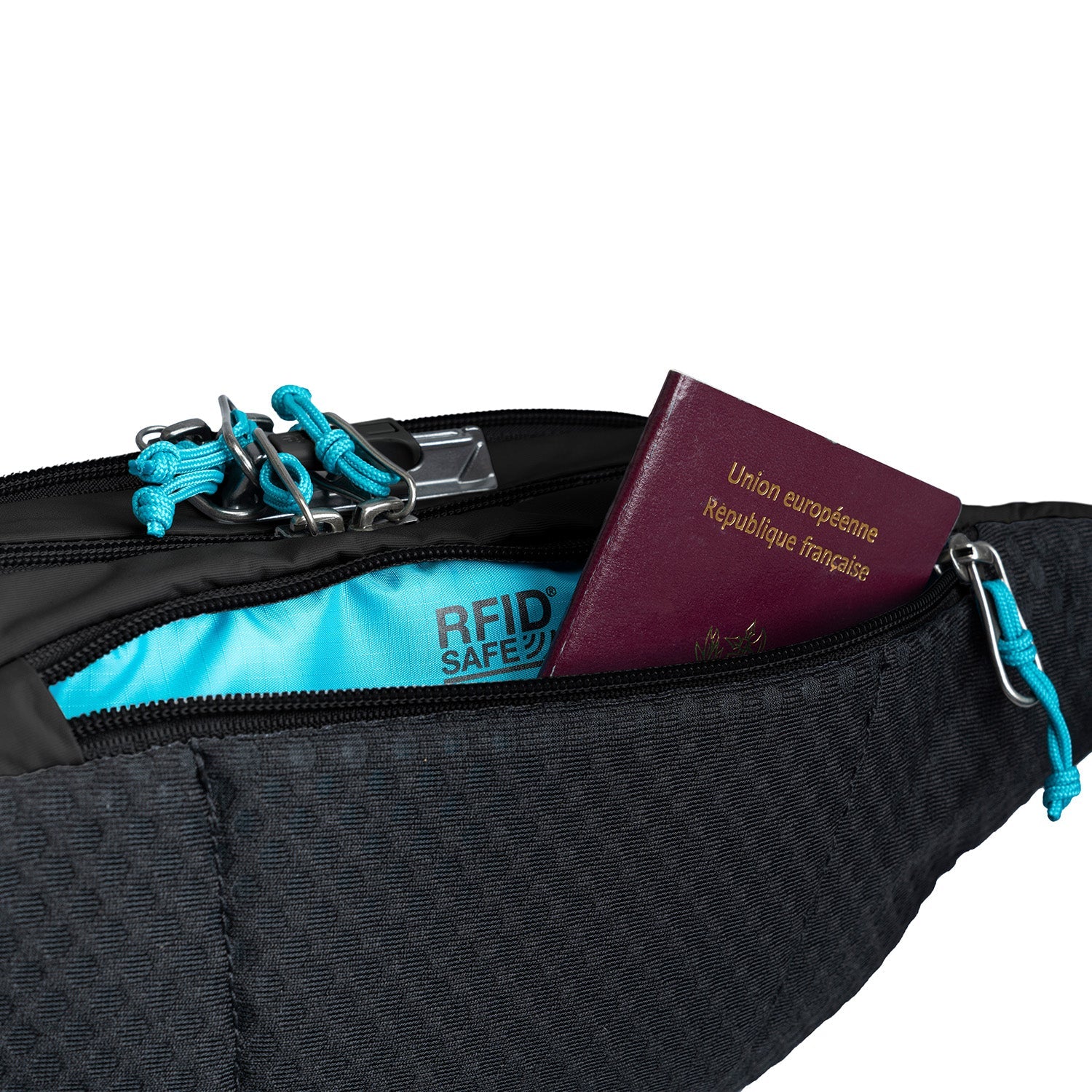 Pacsafe Waist Pouches Econyl Black Pacsafe Eco Anti-Theft Waist Pack