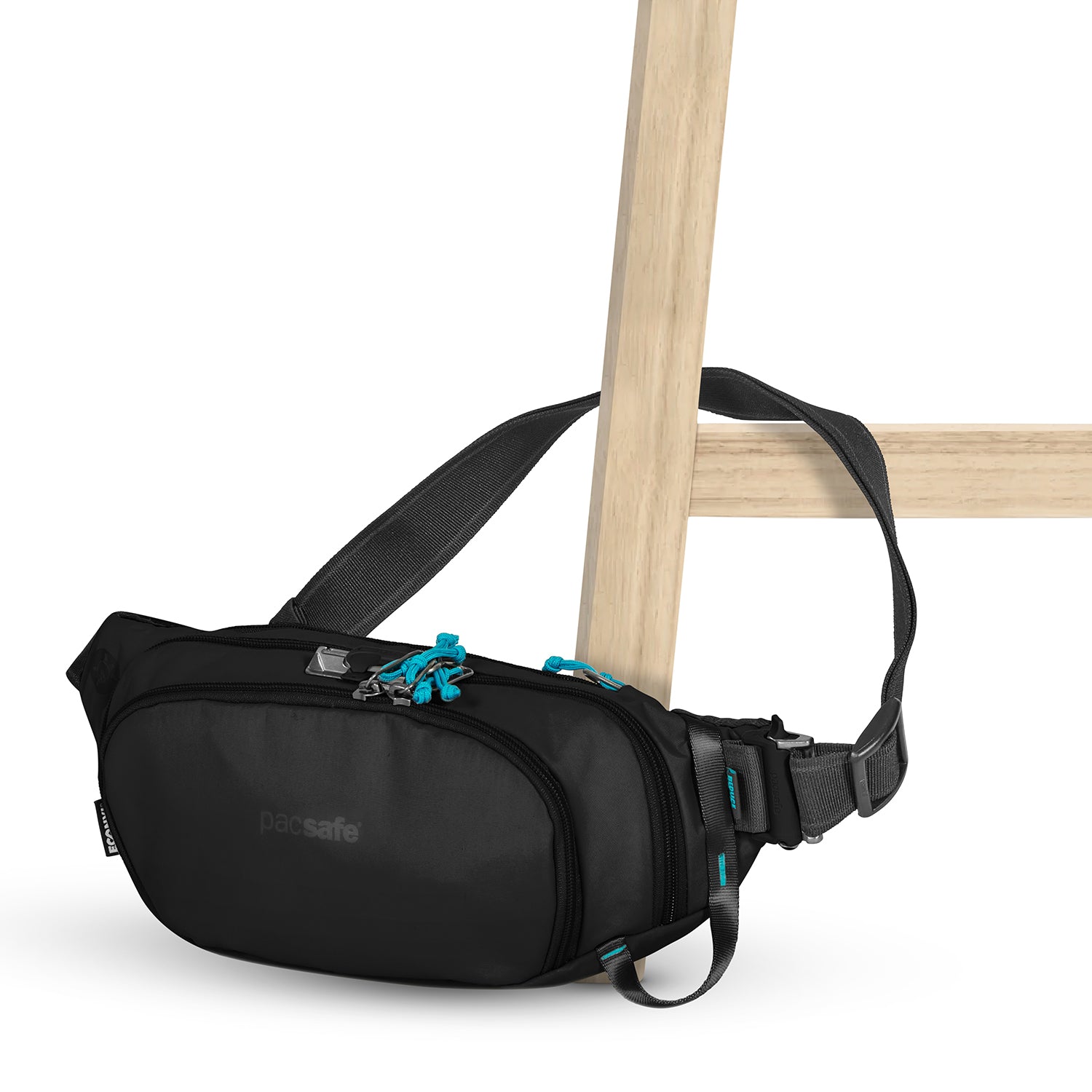 Pacsafe Waist Pouches Econyl Black Pacsafe Eco Anti-Theft Waist Pack