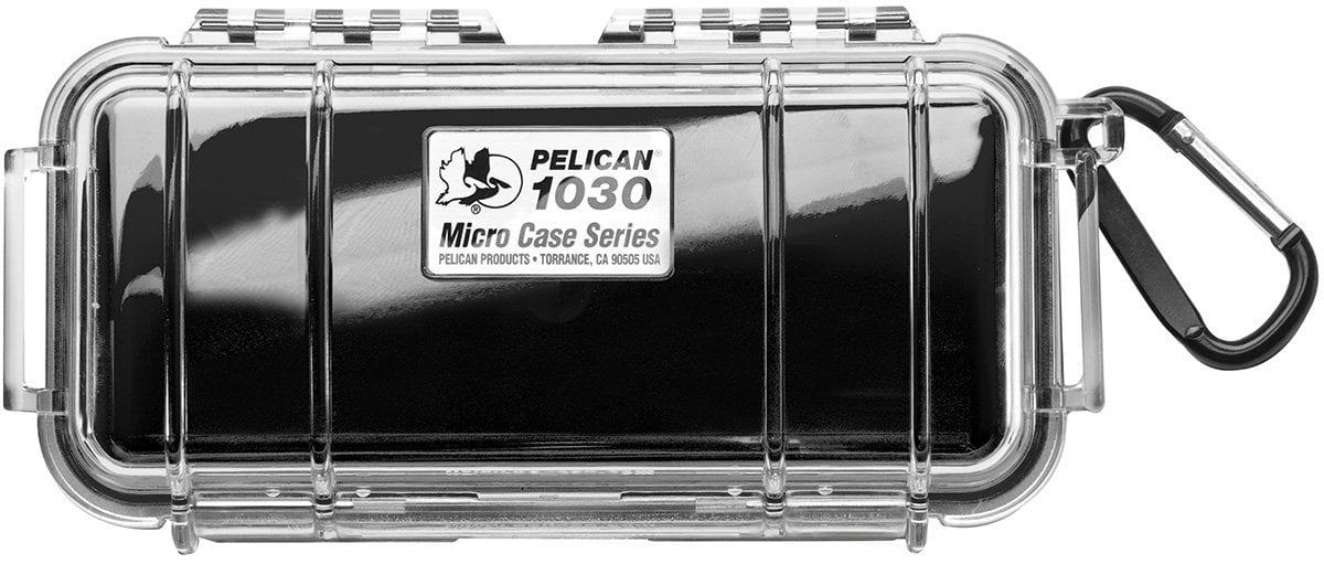 Pelican 1030 Micro Case  - Black/Clear