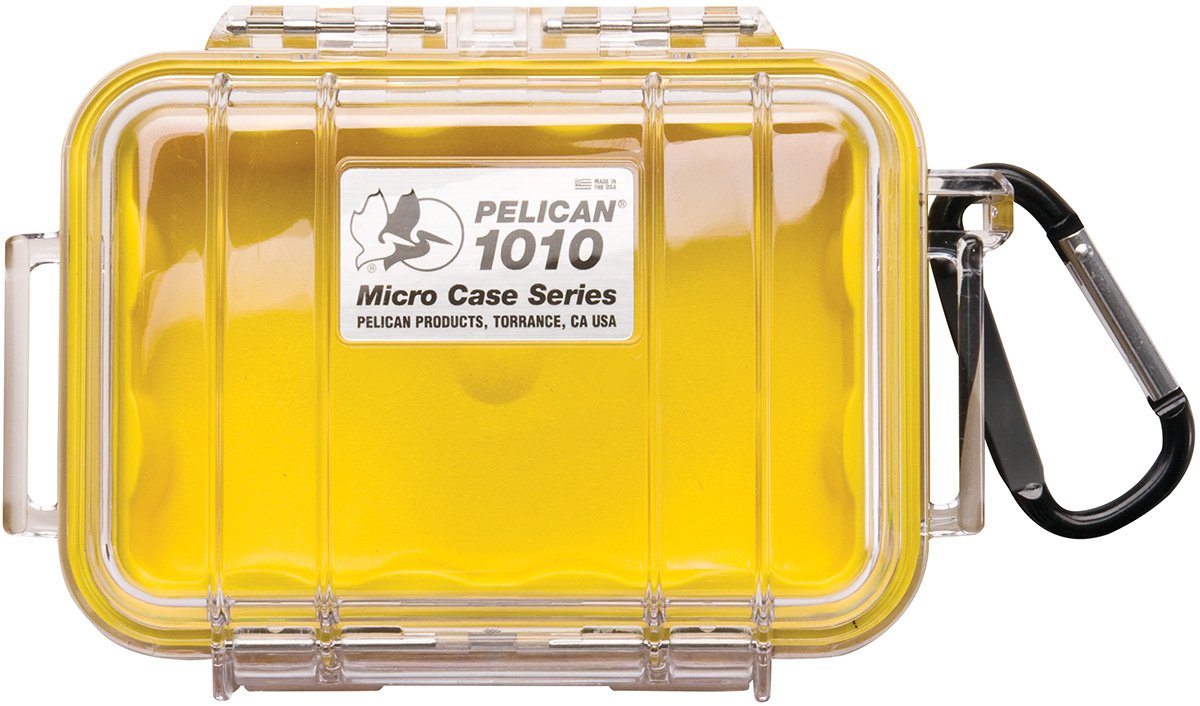 Pelican Protective Case Yellow/Clear Pelican 1010 Micro Case