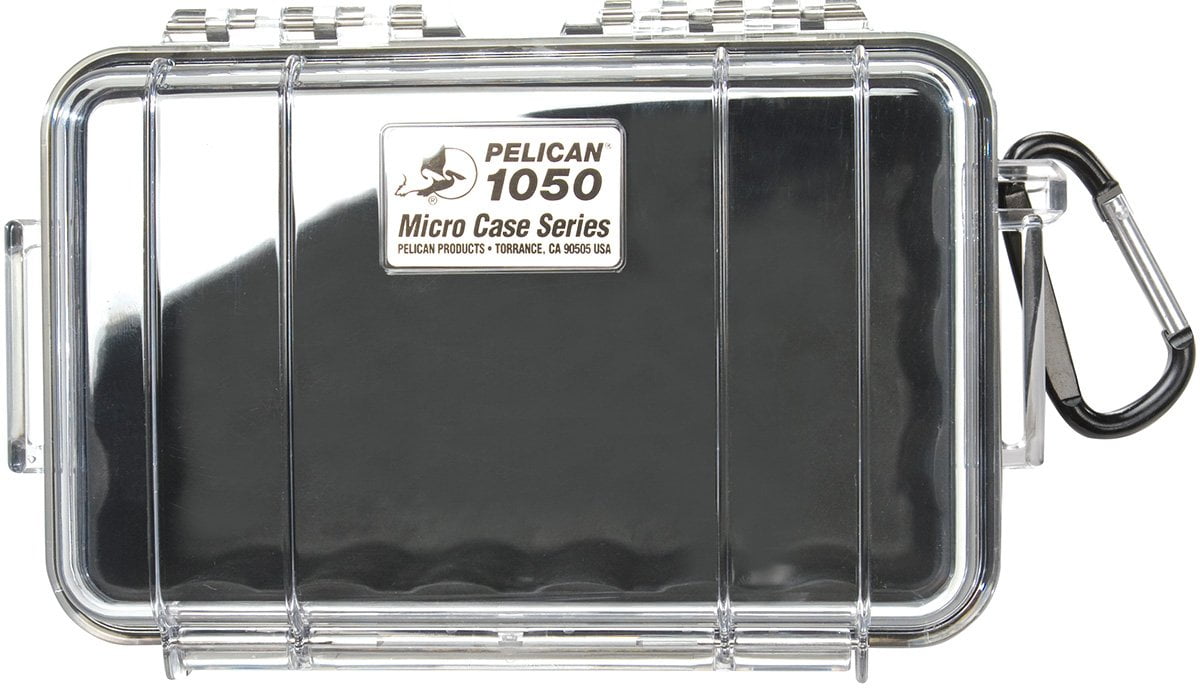 Pelican 1050 Micro Case  - Black/Clear