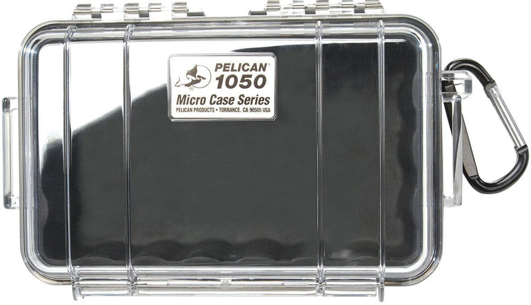 Pelican 1050 Micro Case  - Black/Clear