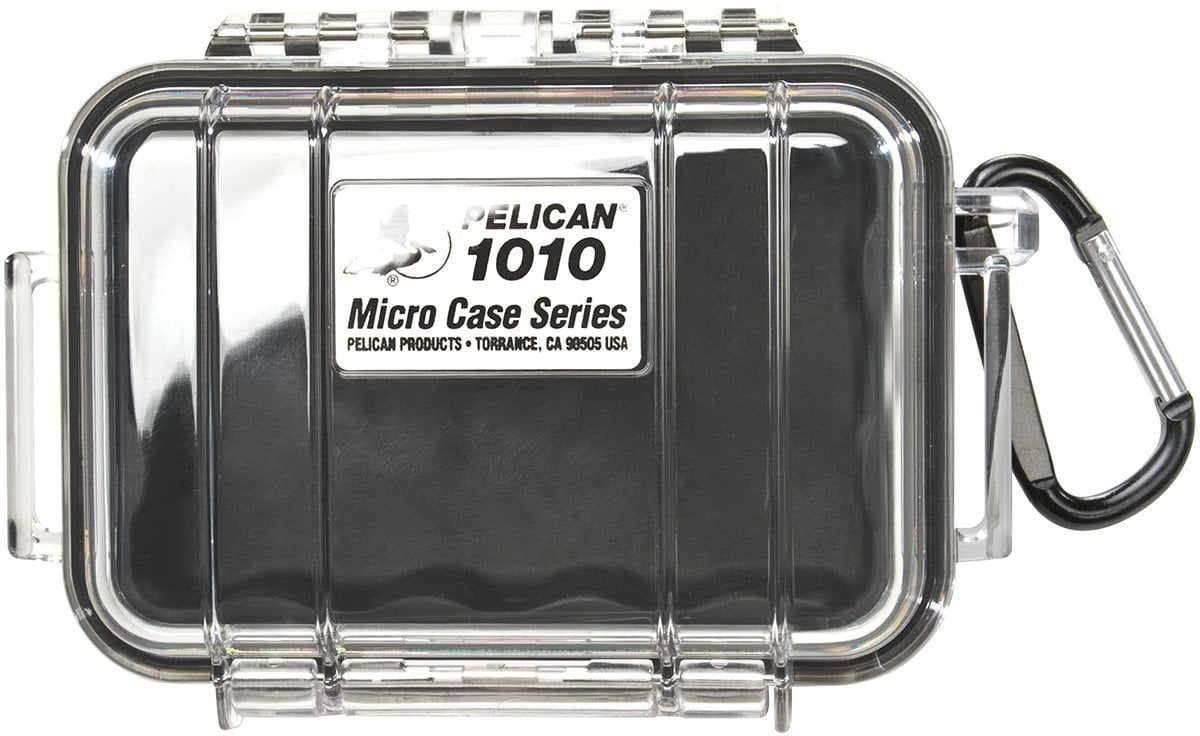 Pelican 1010 Micro Case - Black/Clear