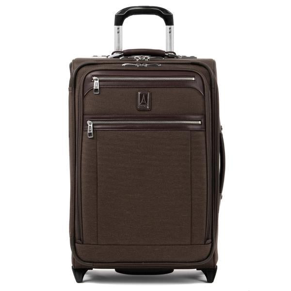 Travelpro Platinum Elite Bagage de cabine extensible de 22" avec port USB et porte-vêtements intégrés - Espresso