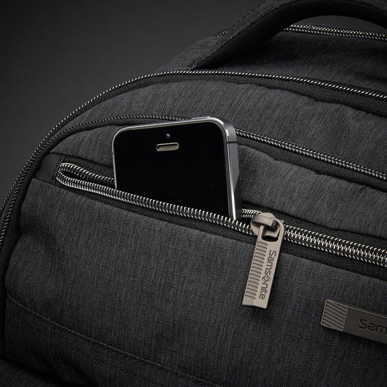 Samsonite Backpacks Charcoal Heather/Charcoal Samsonite Modern Utility Double Shot Backpack