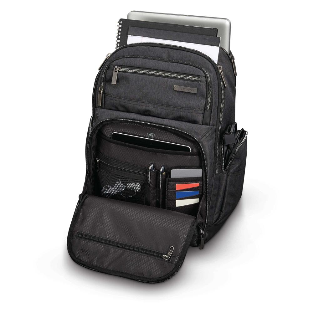Samsonite Backpacks Charcoal Heather/Charcoal Samsonite Modern Utility Double Shot Backpack