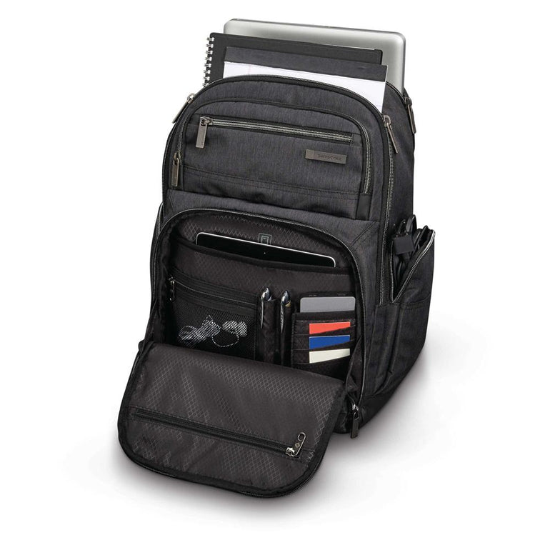 Samsonite Backpacks Charcoal Heather/Charcoal Samsonite Modern Utility Double Shot Backpack