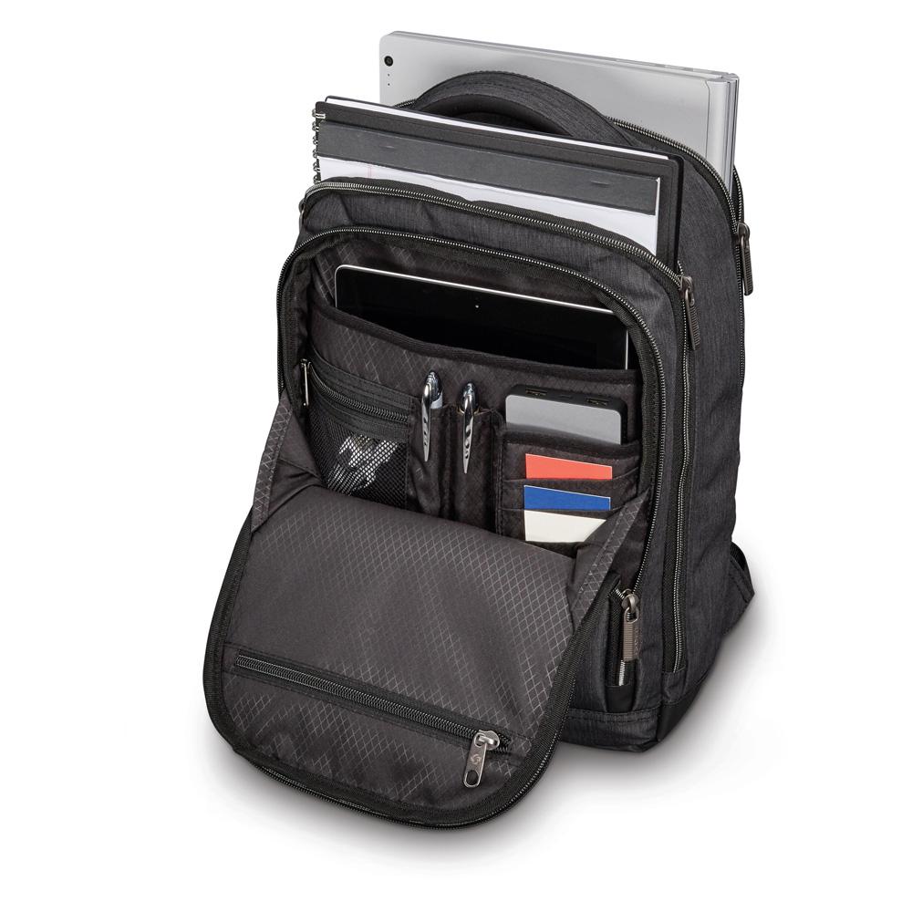 Samsonite Backpacks Charcoal Heather/Charcoal Samsonite Modern Utility Double Shot Backpack