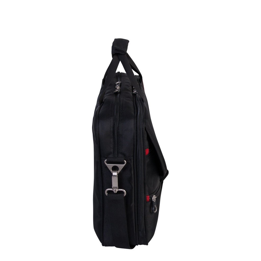 Swiss Gear Briefcases Black Swiss Gear Ballistic Nylon Double Gusset Top Load Portfolio - 15.6 Inches