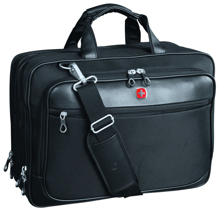 Swiss Gear Business Cases Black Swiss Gear ScanSmart Top Load Laptop Portfolio - 17.3 Inches