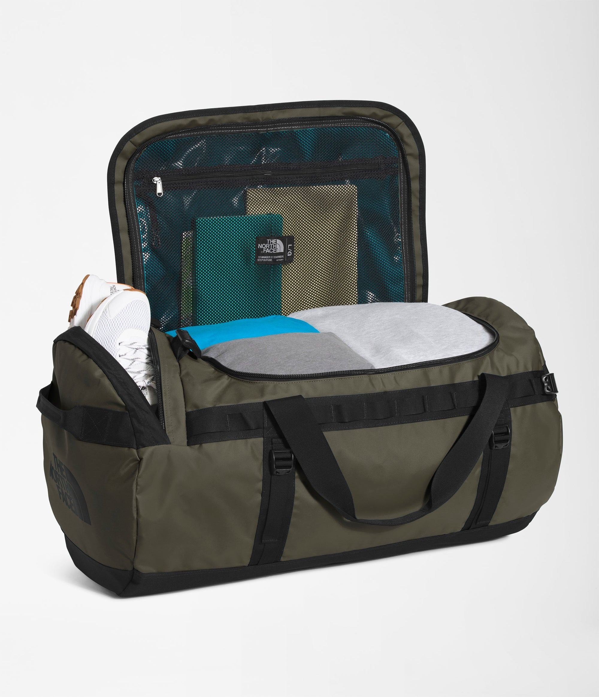 The North Face Duffles New Taupe Green/TNF Black The North Face Base Camp Duffel - L